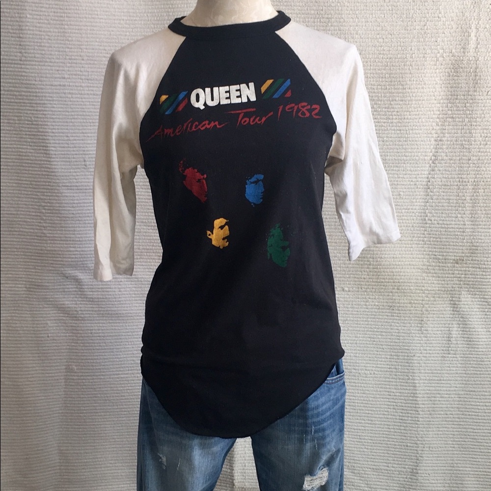 QUEEN S/M Real Vintage 80s Concert Graphic T-Shirt - Picture 1 of 7